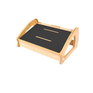 Wooden Footstool Adjustable Height <b>Bathroom</b> <b>Stool</b> Home Office Leg Rest Minimalist Design Modern Appearance - Product Image 5