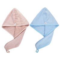 Micro fibre turban serviette microfibre cheveux serviette sèche cheveux bouclés serviette femme filles Convient court bouclés longs cheveux épais