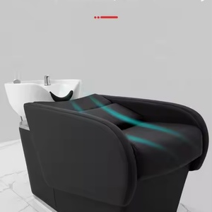 Sillón de Lavado Profesional de Alta Calidad para Salón de Belleza, Moderno, con Reposacabezas y Lavabo - Product Image 5