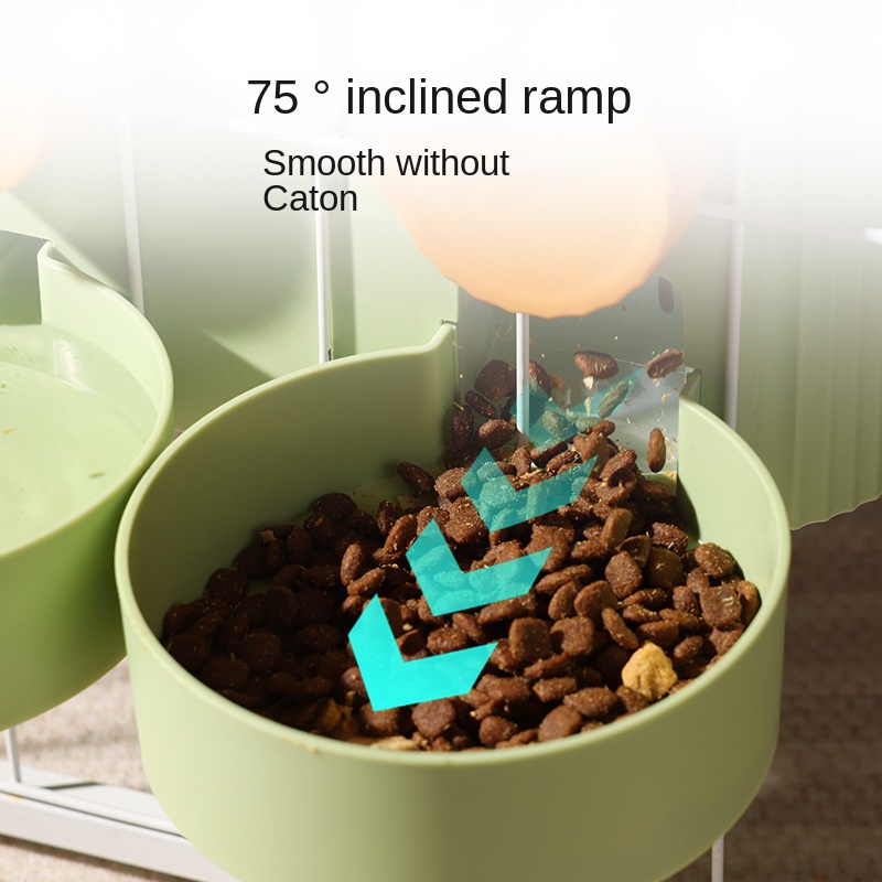 Summer YW-WSQ-YT Smart Automatic Pet Feeder - Dual Bowl Storage for Food Water