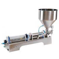 Machine de remplissage quantitative pour liquides épais (détergent, miel, sucre) avec pompe à piston