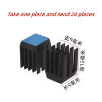 Motherboard Elektronik, Chip IC, Pendingin Memori MOS dengan Patch Konduktif Panas, Pendingin Aluminium dengan Perekat