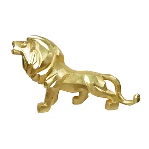 厂家批发礼品家居雕像动物立体雕塑办公室开业礼品创意狮子雕像