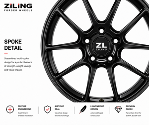 Jantes en alliage personnalisées ZL conçues pour <span class=keywords><strong>Porsche</strong></span> <span class=keywords><strong>Taycan</strong></span> J1 Cross Turismo 21 pouces 22 pouces, roues monobloc en aluminium forgé, compatibilité EV - Product Image 4
