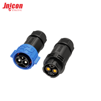 Connecteur circulaire industriel M25 2+1+3 broches 15A 5A IP67, ensemble mâle-femelle à verrouillage par poussée, câblable sur site pour servomoteur et robot