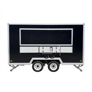 Camion de cuisine mobile complet avec structure en acier inoxydable, construction en fibre de verre, équipement pour snacks et glaces - Product Image 1