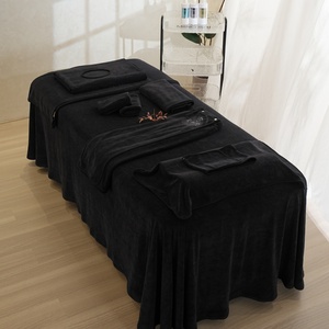 <span class=keywords><strong>Set</strong></span> di <span class=keywords><strong>asciugamani</strong></span> da salone per bagno in palestra per rasatura Spa 7 pezzi assorbenti <span class=keywords><strong>neri</strong></span> - Product Image 6