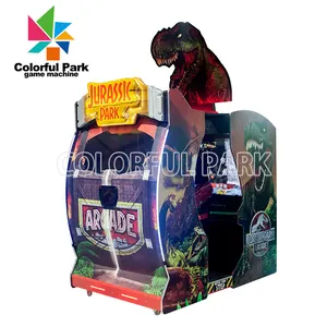 Dijual Mesin Permainan Arkade Elektronik Operasi Koin Taman Petualangan Jurassic Dinosaurus Ganda