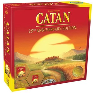 Catan Catan Edición del 25 aniversario, juego de mesa de estrategia para jóvenes, juegos interactivos - Product Image 1