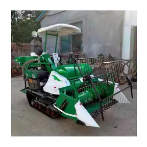 Mesin Pemanen Nasi Mini Traktor Dudukan, Mesin Pemanen Gandum