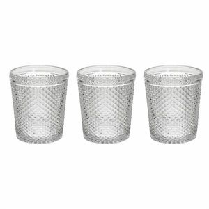 โทนนานาชุดแก้วใส 3 ใบ 300 ซีซี ลายเพชร - Product Image 1