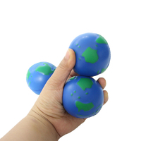 Usine en gros monde Globe carte de la terre PU boule de mousse personnalisé monde Globe carte de la terre soulagement du Stress jouet balle