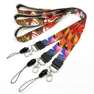 Wholesale Custom Sublimation Printed Factory Cheap Personalized Heat Transfer Printing <b>Polyester</b> <b>Lanyards</b> Folk Art Style - Product Image 2