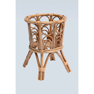 Pot de fleurs en rotin nordique léger à poser au sol pour salon, balcon, décoration intérieure, grandes plantes vertes en bonsaï - Product Image 2