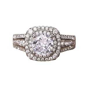 Elegante Anello Scintillante a Doppio Strato, Stile Europeo Minimalista, Gioiello da Donna alla Moda per Uso Quotidiano, Regalo Chic - Product Image 5