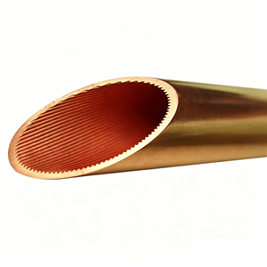 <span class=keywords><strong>Tube</strong></span> en cuivre à angle hélicoïdal de 18 degrés, à rainures internes, épais, pour climatiseur et réfrigérateur - Product Image 3