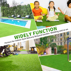 Lfl ग्रीन कृत्रिम घास कस्टम घास रंग समर्थन रंग सामग्री उद्यान घास भूनिर्माण पिछवाड़े - Product Image 6