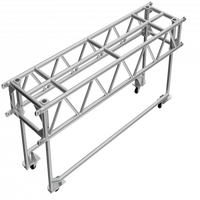 Topfinger 2024 vente chaude 8ft 2.4m Heavy Duty Noir Peint Pré Rig Truss Plaqué pour déplacer les phares