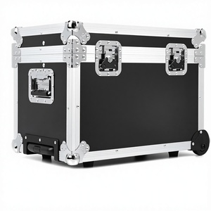 Étui de transport <span class=keywords><strong>en</strong></span> aluminium <span class=keywords><strong>pour</strong></span> 100 disques vinyles LP, étanche, antichoc, résistant à la poussière, avec fermeture à boucle et verrouillable - Product Image 1