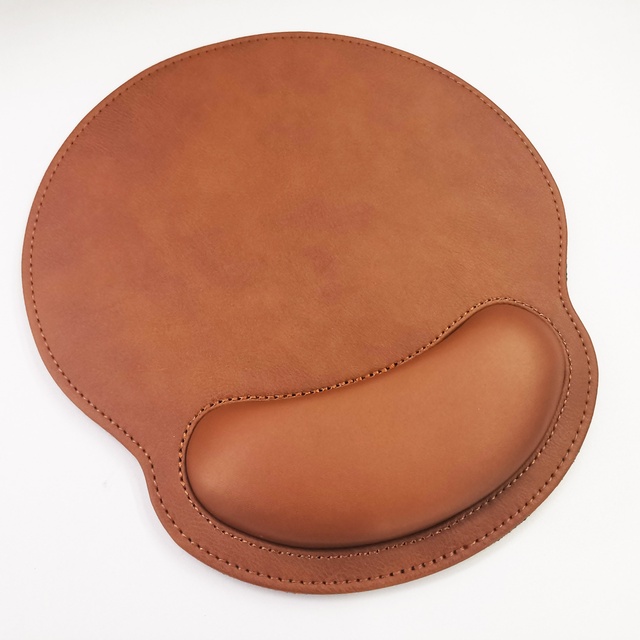 Factory of Ergonomic Designed Wrist Support PU Leather Top Memory Foam Inside Mouse Pad Office Wrist Rests 3d Mouse Mat