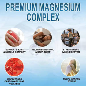 แมกนีเซียมที่ซับซ้อนการดูดซึมสูง | 6องค์ประกอบแมกนีเซียมที่ซับซ้อนสำหรับกล้ามเนื้อ, กระดูกและสุขภาพเส้นประสาท-60Gummies, จัดหา60วัน - Product Image 3