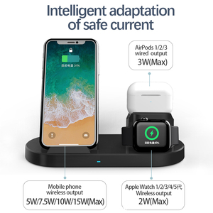 <span class=keywords><strong>Meilleur</strong></span> <span class=keywords><strong>prix</strong></span> Station de charge sans fil magnétique 15W <span class=keywords><strong>3</strong></span>-en-1 avec support pour iPhone pour Apple Watch pour <span class=keywords><strong>AirPods</strong></span> Appareils mobiles - Product Image 1