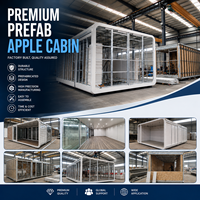 Maison Capsule Apple Isolée Thermiquement, Unité Préfabriquée Mobile pour Centre Commercial, Boutique Éphémère, Camping Rural