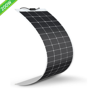 Alecter 200W Panneau solaire monocristallin flexible écologique à haute efficacité (23%) avec cadre en aluminium anodisé 24V - Product Image 2