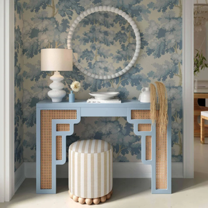 โต๊ะคอนโซล Sonny รุ่น Art Moderne โต๊ะคอนโซลไม้ทรงโค้งมน ขอบมน ลายสาน ดีไซน์ Palm Springs - Product Image 6