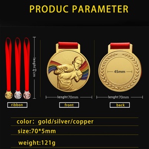 เหรียญรางวัลชกมวย เหรียญกีฬา เหรียญทอง เหรียญเงิน เหรียญทองแดง ขายส่ง เหรียญเทควันโดแบบกำหนดเอง - Product Image 6