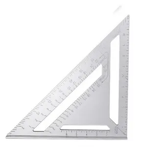 KAFUWELL RC4037 Engineer Carpenter Measuring Tool 12" Aluminum Alloy Speed Square Ruler