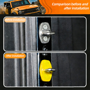 Cubierta Decorativa para Cerradura de Puerta Amarilla para Modelos <span class=keywords><strong>Ford</strong></span> F150/<span class=keywords><strong>Bronco</strong></span> 2021-2025, Material ABS, Accesorios Decorativos Exteriores - Product Image 3