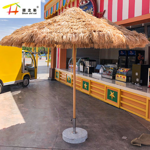 <span class=keywords><strong>Parasol</strong></span> d'extérieur pliant en aluminium de style <span class=keywords><strong>original</strong></span> Tiki avec pampilles, de haute qualité, pour la plage, vente en gros directe usine - Product Image 4