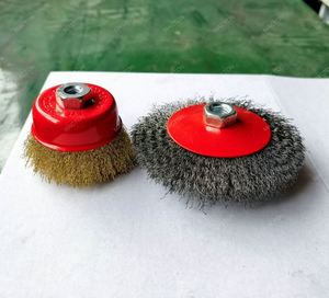 Brosse circulaire en fil d'acier poli gaufré pour machines à poncer à essence - Product Image 4