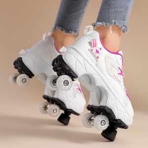 <span class=keywords><strong>Scarpe</strong></span> <span class=keywords><strong>con</strong></span> rotelle per bambini, sneakers <span class=keywords><strong>con</strong></span> ruote trasformabili in <span class=keywords><strong>pattini</strong></span>, regalo di Natale e compleanno per bambini - Product Image 6