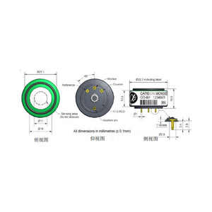 Sensor de Monóxido de Carbono Alphasense Co-BF, 24 Meses de Duración, Cumple con RoHS, Detección Ambiental - Product Image 1