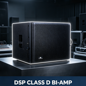 Subwoofer actif de 15 pouces, DSP classe D bi-amplifié et haut-parleur professionnel de basses fréquences pour scène - Product Image 5