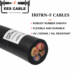 Câble en caoutchouc VDE H07RN-F 2 3 4 5 conducteurs, câble H05RN-F H07RN-F SJTOW SEOOW SJEOOW 1X16MM2 2*50MM2 3X240MM2 H07RNF - Product Image 1