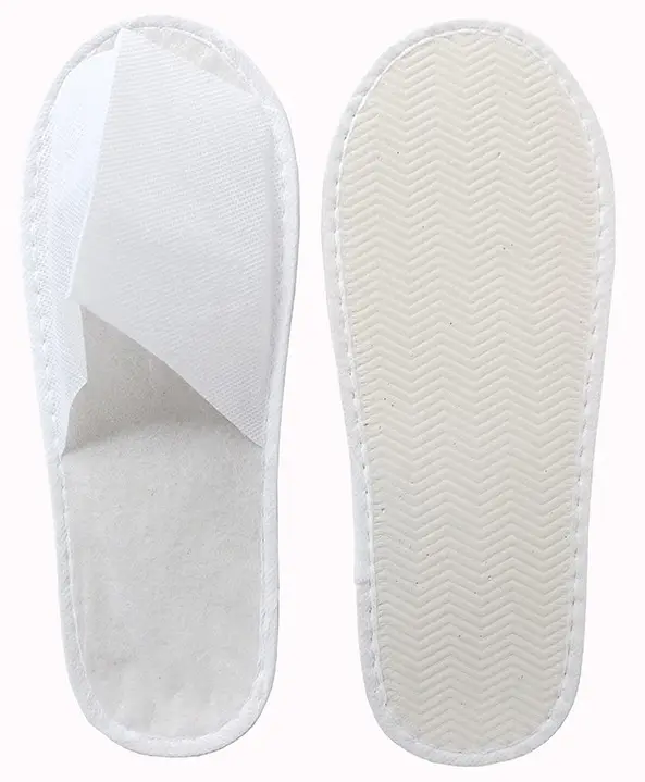 Wholesale cheap price PP non-woven fabric SPA disposable sole slippers with open toe or closed toe for SPA use