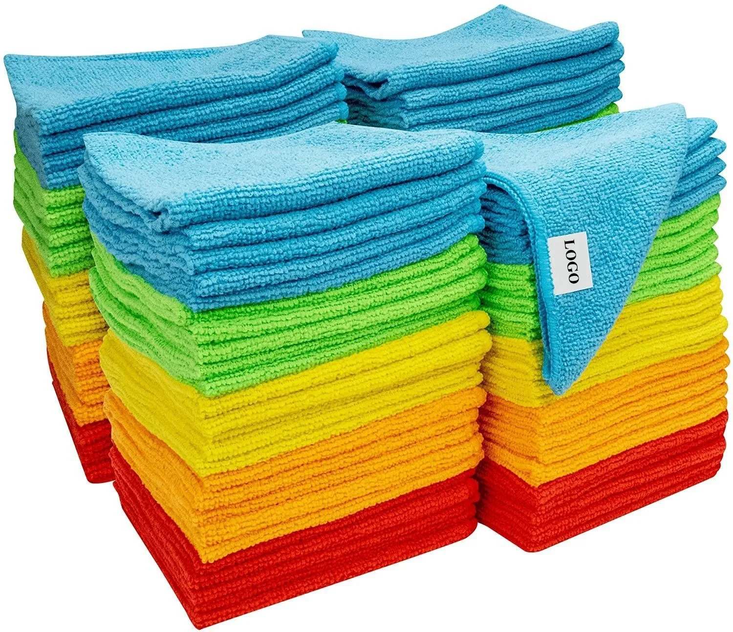 DS970 Customization Logo Microfiber Towel Car Wash Window Glasses Kitchen Cleaning Cloth Rags 30x30cm Microfiber Cleaning Cloth
