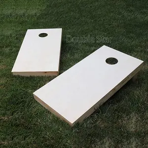 Classico Set di Cornhole in MDF misura regolamentare 8 sacchetti di fagioli con foro di mais che trasportano custodia ecologica per feste all'aperto