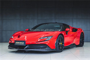 ชุดแต่งคาร์บอนไฟเบอร์แห้งสำหรับ Ferrari SF90 ชุดแต่งคาร์บอนไฟเบอร์แท้ SF90 ประกอบด้วยลิ้นหน้า สเกิร์ตข้าง ดิฟฟิวเซอร์ สปอยเลอร์ ช่องรับอากาศด้านหลัง - Product Image 4