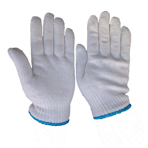 Cotton Work <b>Gloves</b> 10-Needle 450g Grade A Lampshade Full Texture Durable General Purpose Safety <b>Gloves</b> - Product Image 1