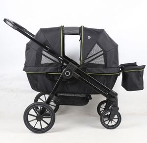Poussette pliable pour jumeaux de 3 ans, avec cadre en acier inoxydable personnalisé, haute position - Product Image 5