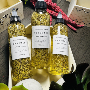 Aceite para el Crecimiento del Cabello 100% Natural de Romero |   Suero Nutritivo para el Cuero Cabelludo con Aceites de Ricino y Almendras - Product Image 3