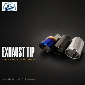 Tubo de Escape para VW, Punta de Escape de Acero Inoxidable para VW Tiguan, PASSAT, Golf, POLO, <span class=keywords><strong>BORA</strong></span>, Tamaño de Entrada: 57~61 mm - Product Image 1
