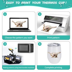 Vasos de Vino para Sublimación, Lisos, de Acero Inoxidable, Aislados, para Transferencia de Calor con Tapa Deslizante Antiderrames - Product Image 4