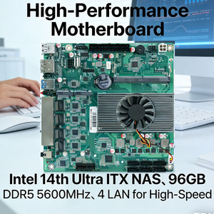 Carte mère Intel 14e génération Ultra ITX NAS 125U/125H DDR5 Multi-SATA <span class=keywords><strong>3</strong></span>.<span class=keywords><strong>0</strong></span> 2.5G LAN Faible consommation pour serveur NAS domestique/bureau - Product Image 1