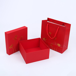 Tùy chỉnh Trung Quốc năm mới lễ hội cam tàu sân bay giấy Túi Quà Tặng thiết lập với gói màu đỏ - Product Image 1