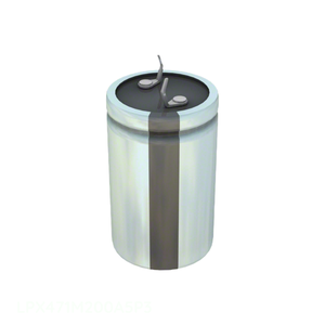 Condensateur original à trous traversants 470 uF CAP ALUM 470UF 20% 200V SNAP TH LPX471M200A5P3 - Product Image 1